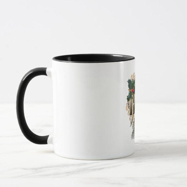 Celebrating Christmas with pet-lovers Mug (Left)