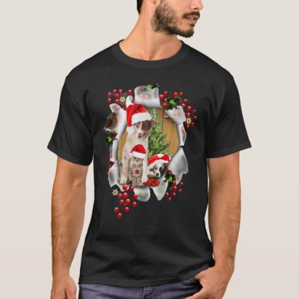 Celebrating Christmas with pet-lovers T-Shirt