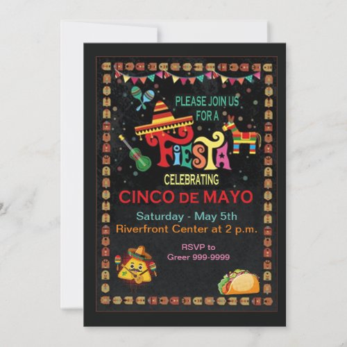 Celebrating Cinco de Mayo Party Invitation