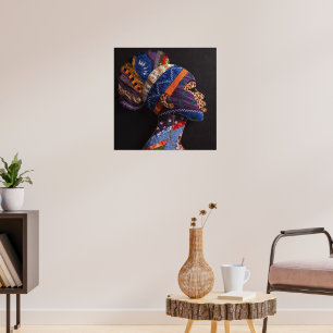 Celebrating Colorful Black Women Poster
