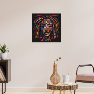 Celebrating Colorful Black Women Poster