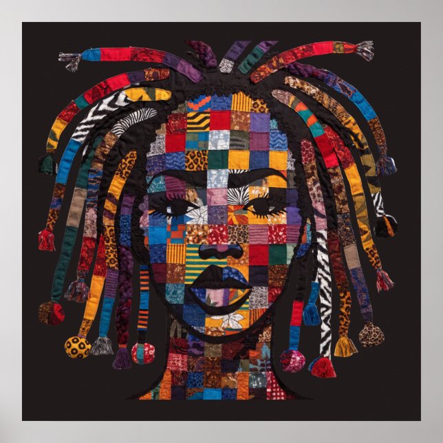 Celebrating Colorful Black Women Poster (Front)