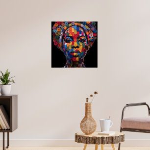 Celebrating Colorful Black Women Poster