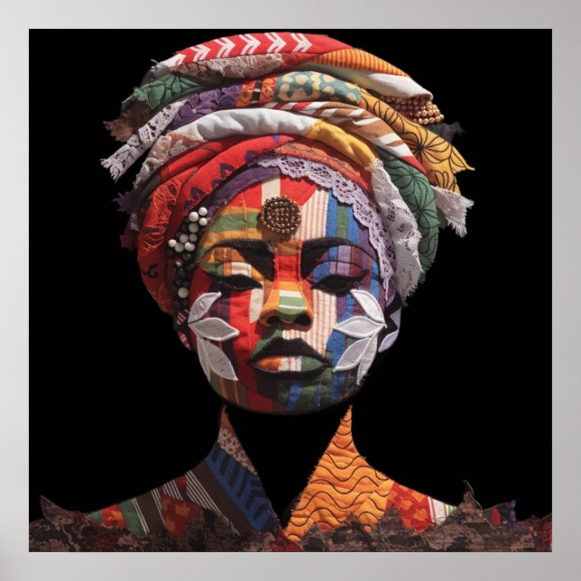Celebrating Colorful Black Women Poster (Front)