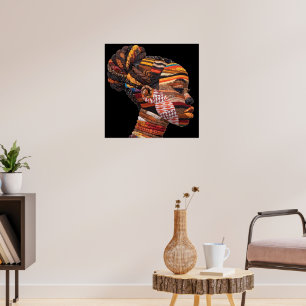Celebrating Colorful Black Women Poster