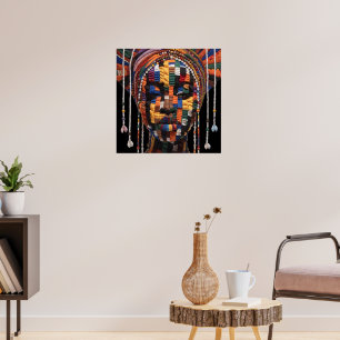 Celebrating Colorful Black Women Poster