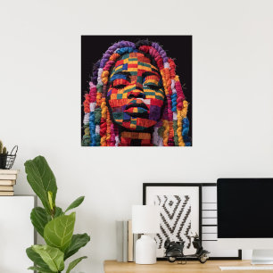 Celebrating Colorful Black Women Poster