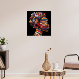 Celebrating Colorful Black Women Poster