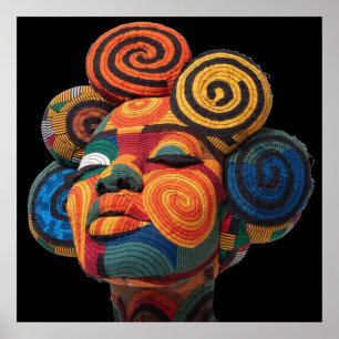 Celebrating Colorful Black Women Poster