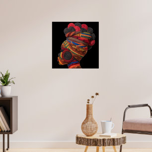 Celebrating Colorful Black Women Poster