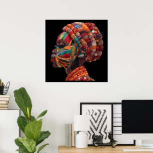 Celebrating Colorful Black Women Poster