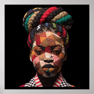 Celebrating Colorful Black Women Poster