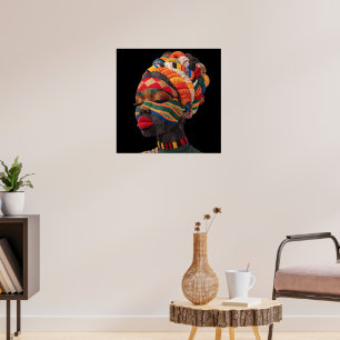 Celebrating Colorful Black Women Poster