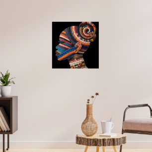 Celebrating Colorful Black Women Poster