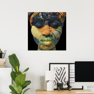 Celebrating Colorful Black Women Poster