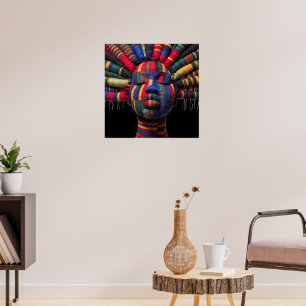 Celebrating Colorful Black Women Poster