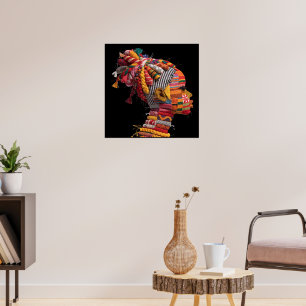 Celebrating Colorful Black Women Poster