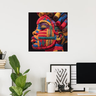 Celebrating Colorful Black Women Poster