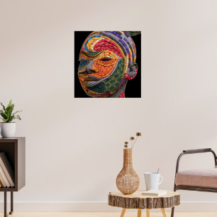 Celebrating Colorful Black Women Poster