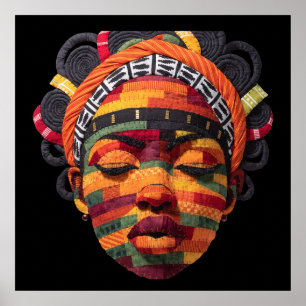 Celebrating Colorful Black Women Poster