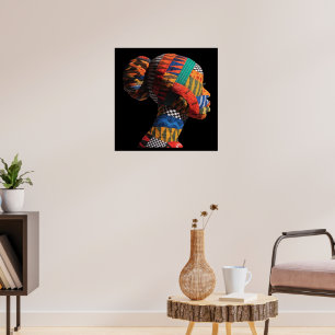 Celebrating Colorful Black Women Poster