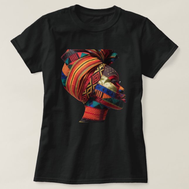 Celebrating Colorful Black Women T-Shirt (Design Front)