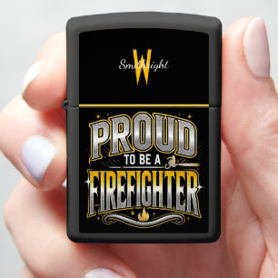 Celebrating Firefighter Pride & Bravery AI ART Zippo Lighter