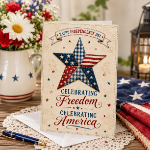 Celebrating Freedom, Celebrating America Patriotic Card