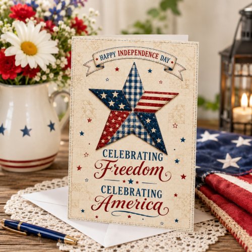 Celebrating Freedom, Celebrating America Patriotic Card