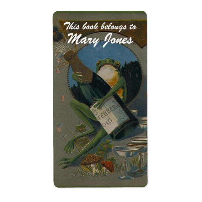 Celebrating Frog  Bookplate (Front)