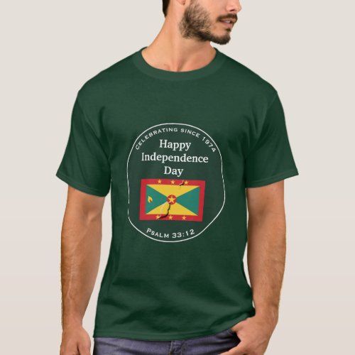 Celebrating GRENADIAN INDEPENDENCE Green Grenada T_Shirt