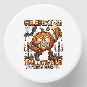Celebrating Halloween Beer Skull Pumpkin Bat Candl Mini Candle Favors