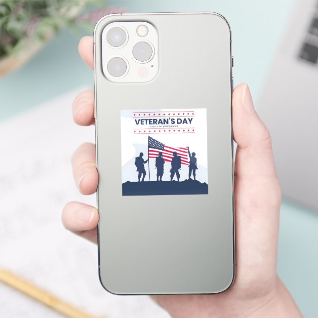 Celebrating Heroes of America – Veterans Day 2025 Sticker (Phone)