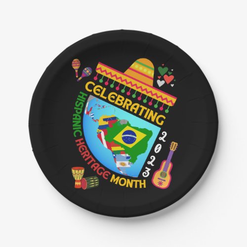 Celebrating HISPANIC HERITAGE MONTH Paper Plates