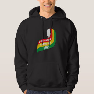 Celebrating Juneteenth 1865 Afro Woman Black Histo Hoodie