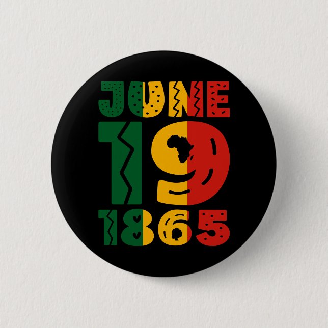 Celebrating Juneteenth Button (Front)