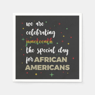 Celebrating Juneteenth Napkins
