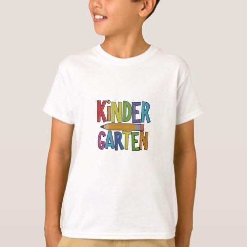 Celebrating Kindergarten start educational advent T_Shirt