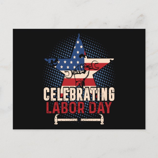 Celebrating Labor Day Postcard (Front)