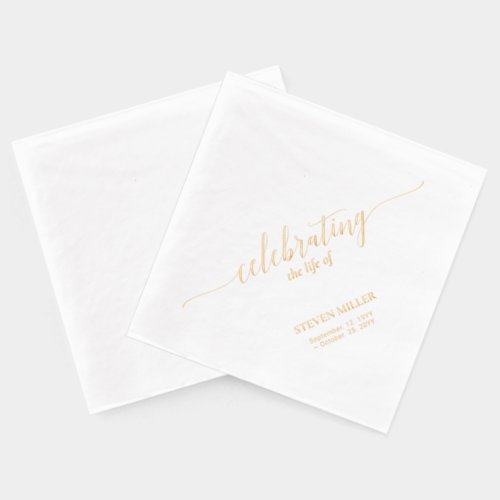 Celebrating Life | Elegant Script Memorial Funeral
