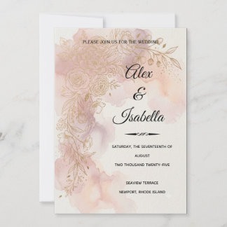 Celebrating Love — Alex & Isabella Invitation