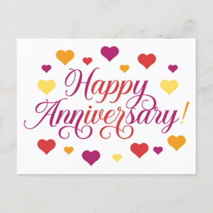 Celebrating Love: Happy Anniversary Postcard