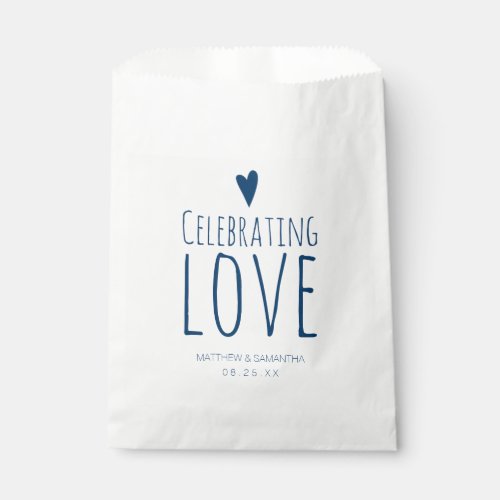 Celebrating Love Wedding Candy Bar Buffet Favor Bag