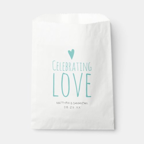 Celebrating Love Wedding Candy Bar Buffet Favor Bag