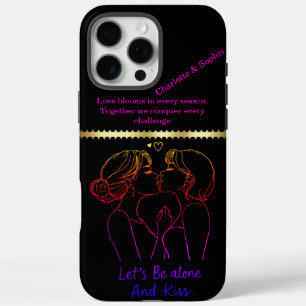 Celebrating love with playful women lingerie on a iPhone 16 pro max case