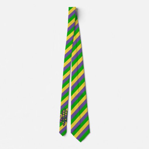 mardi gras neck tie