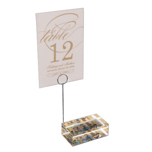 Celebrating Mary and Tom's Happiness Place Card Holder