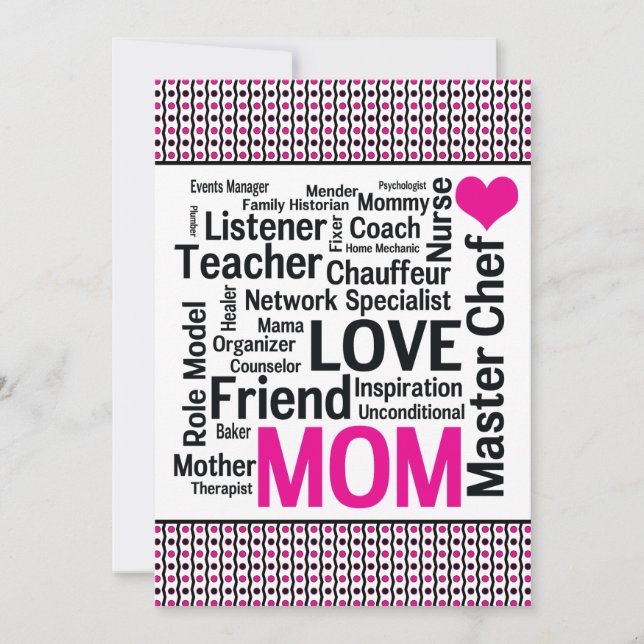 Celebrating Mom! Mother's Day or Mom's Birthday Invitation (Front)