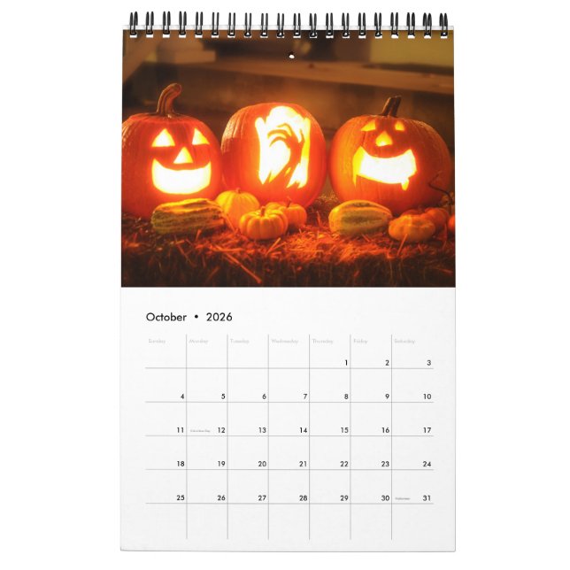 Celebrating Monthly Holidays Calendar (Oct 2026)