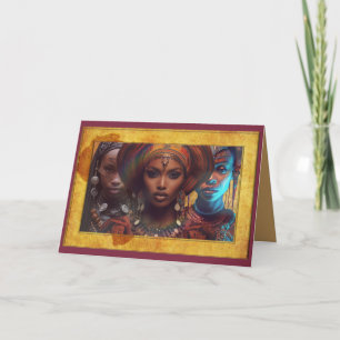 Celebrating Mother Africa Letterpress Thank You Card